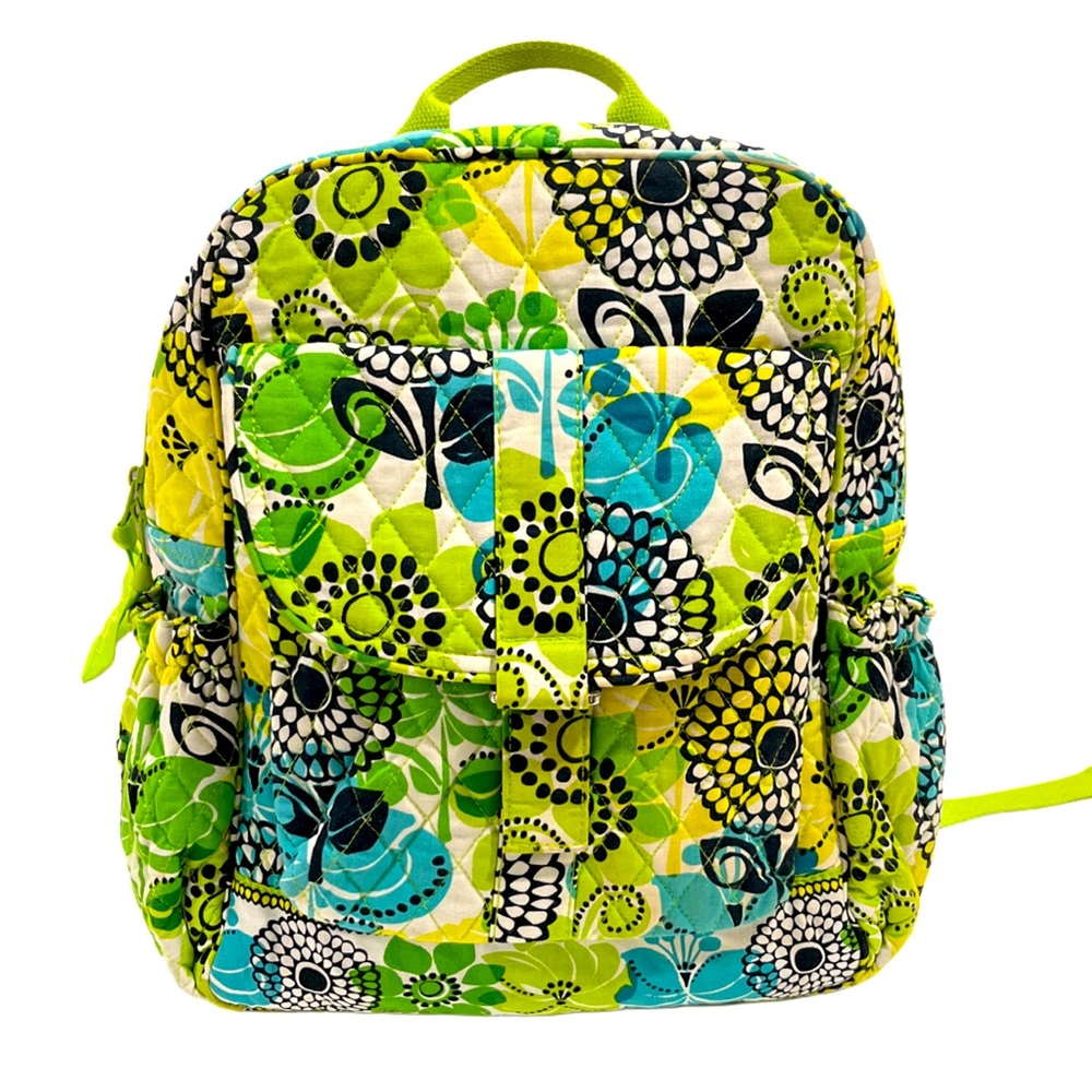 Vera Bradley | Lime Zip Up Backpack